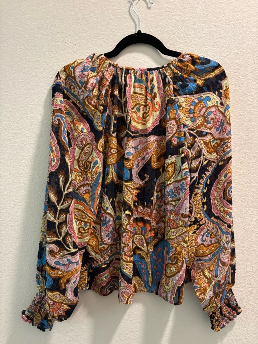 NWT Sancutary Women’s Paisley Peasant Blouse, size M - Picture 6 of 7